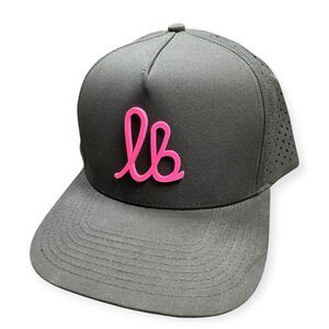 Craft Beer‎ LB Snapback Hat Adjustable Black with Pink Logo
